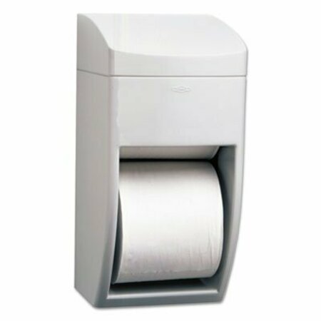 BOBRICK WASHROOM Bobrick, Matrix Series Two-Roll Tissue Dispenser, 6 1/4w X 6 7/8d X 13 1/2h, Gray 5288